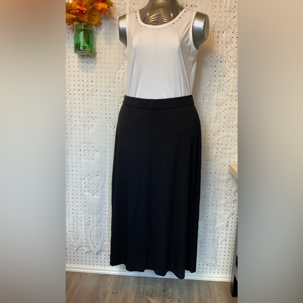 Freelance Modal Black Maxi Skirt SZ 1X Carbon-neutral Ethical Fabric SALE❗️